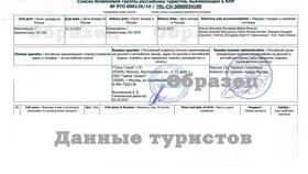 Как выглядит китайская виза в Сибирское Здоровье
