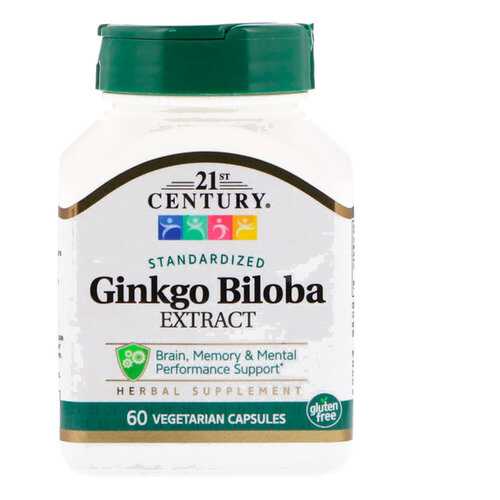 Гинкго Билоба 21ST CENTURY Ginkgo Biloba вег. капсулы 60 шт. в Сибирское Здоровье