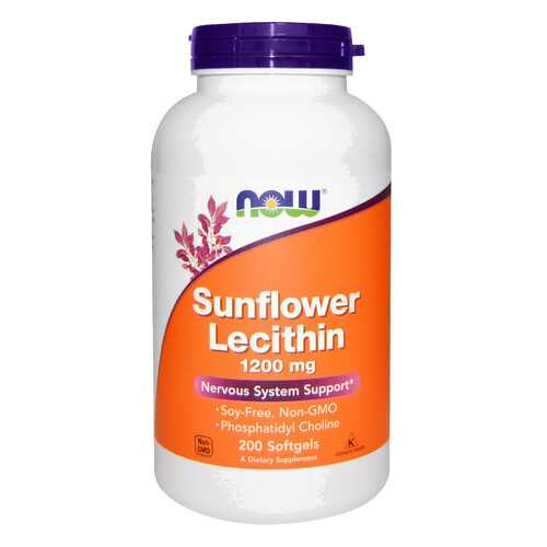 Лецитин NOW Sunflower Lecitin 200 капс. натуральный в Сибирское Здоровье