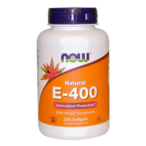 NOW E-400 Natural D-Alpha Tocopheryl 250 капсул в Сибирское Здоровье