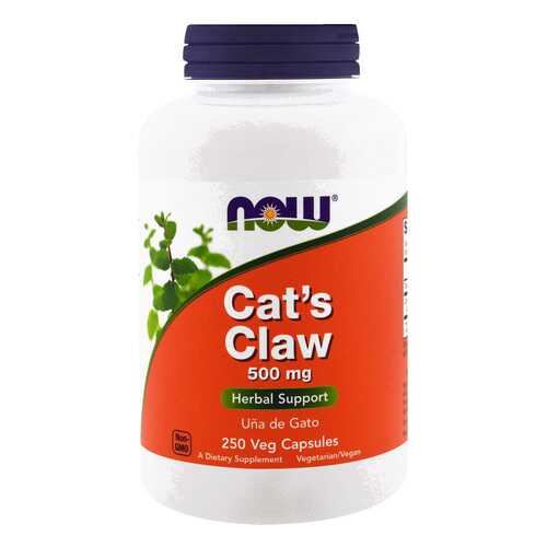 Добавка для иммунитета NOW Cats Claw 250 капс. натуральный в Сибирское Здоровье