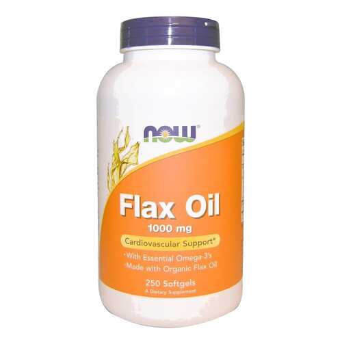 Льняное масло NOW Flax Oil 250 капс. в Сибирское Здоровье