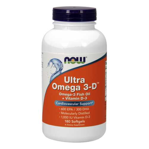 Omega-3 NOW Ultra Omega-3D 600 Epa/300 Dha + Vit D-3 180 капс. в Сибирское Здоровье